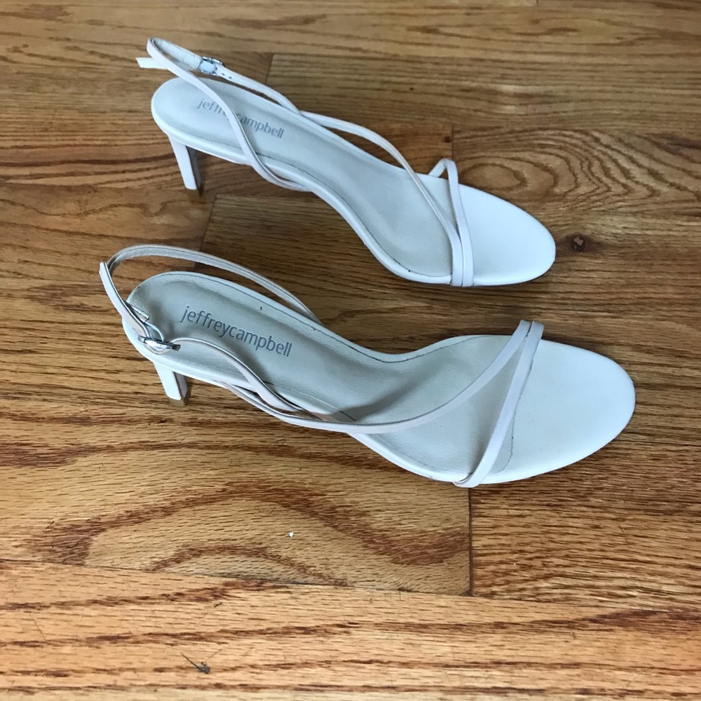 Jeffrey Campbell Off White Morph Slingback Sandals - Picture 2 of 7